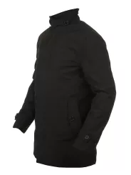 Trench Coat Black retro jacket- Vstreet