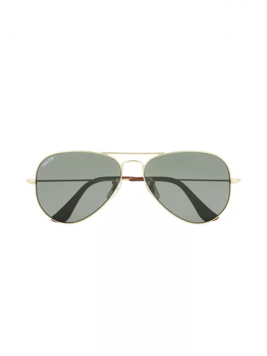 Lunettes Moto Aviator Shiny Gold - John Doe