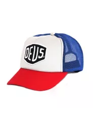 Casquette Baylands Trucker Bleu/Rouge - Deus Ex Machina
