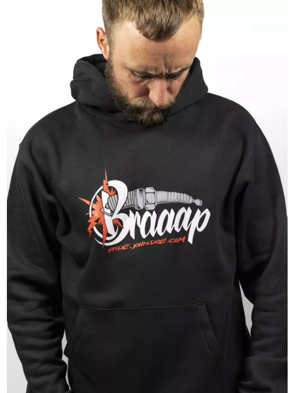 Sweat Moto À Capuche Braaap - John Doe