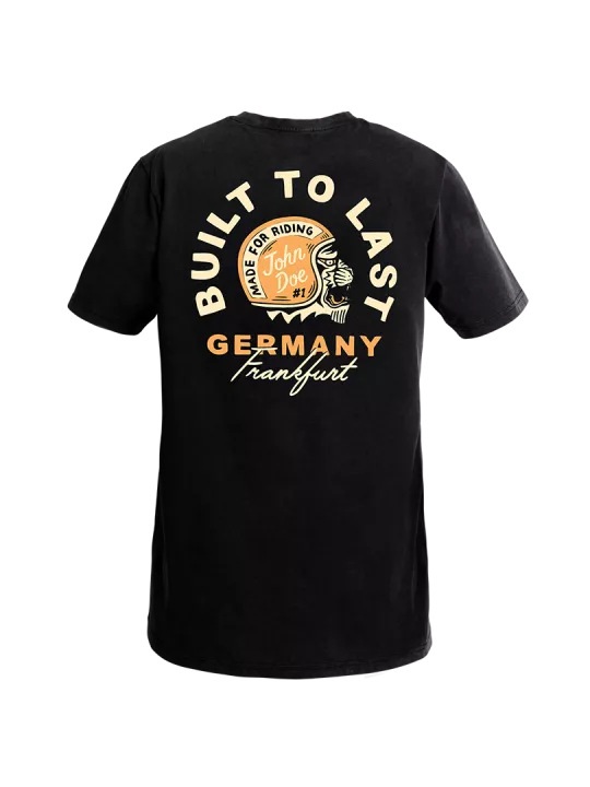 T-Shirt Moto Built To Last - John Doe