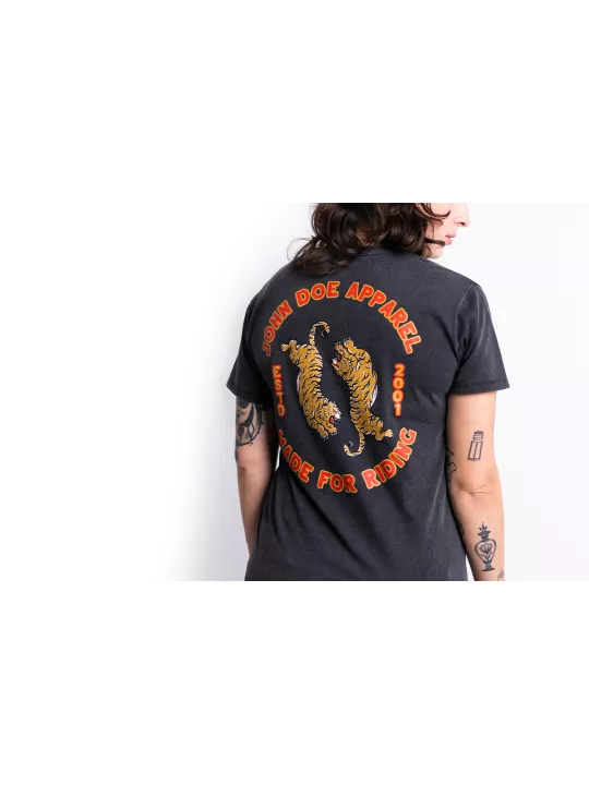 T-Shirt Moto Femme Tiger Ii Fade Out - John Doe