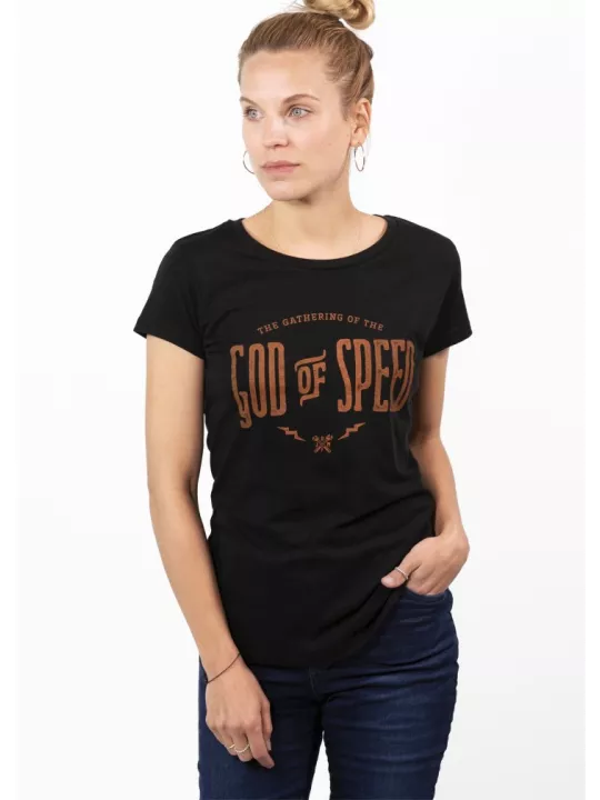 T-Shirt Moto God Of Speed Femme - John Doe