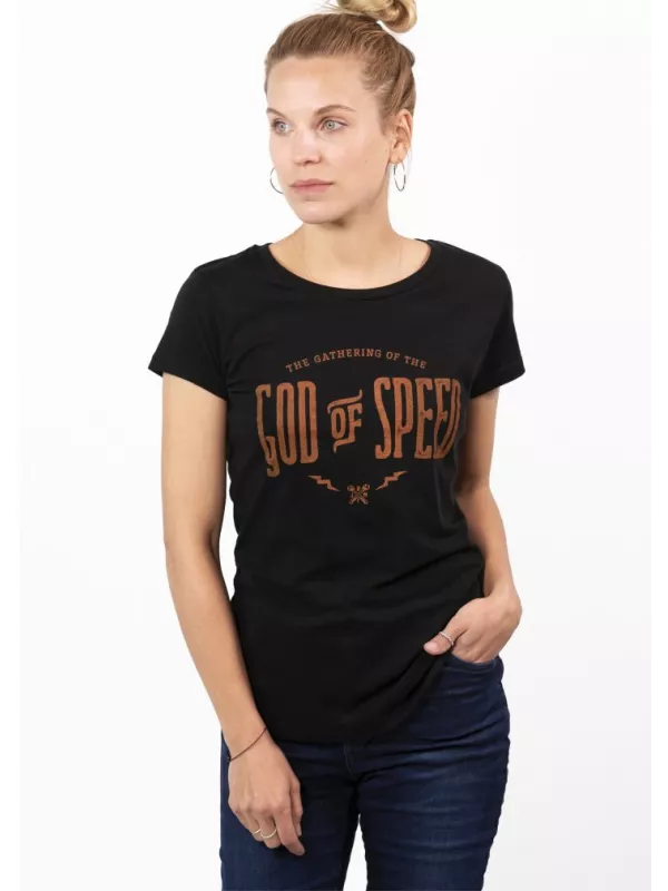 T-Shirt Moto God Of Speed Femme - John Doe