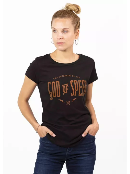 T-Shirt Moto God Of Speed Femme - John Doe