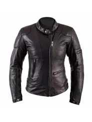 Helstons KS 70 Chaqueta de cuero Negro de trapo