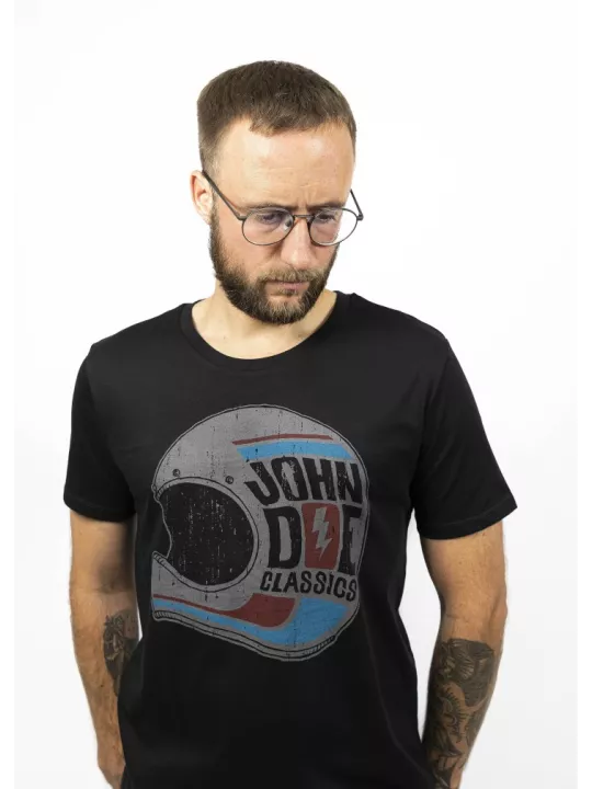 Camiseta Casco Moto - John Doe