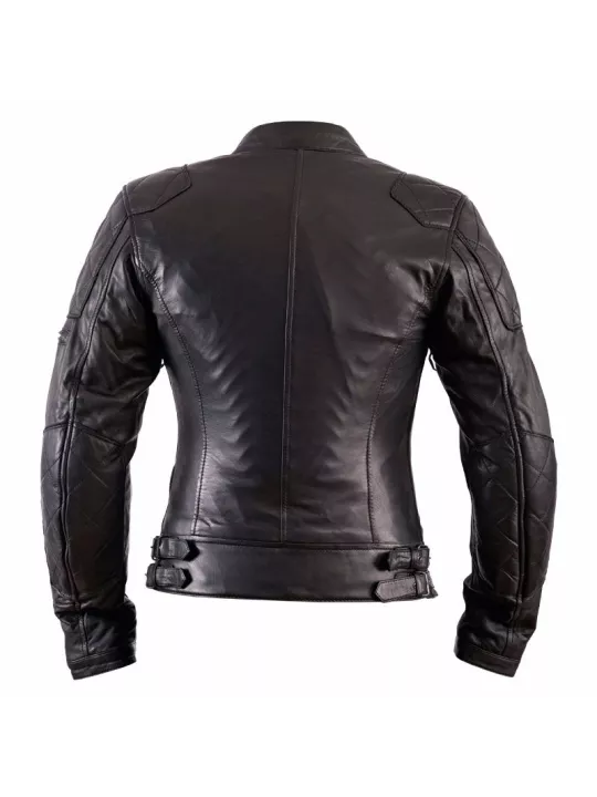Helstons KS 70 Chaqueta de cuero Negro de trapo