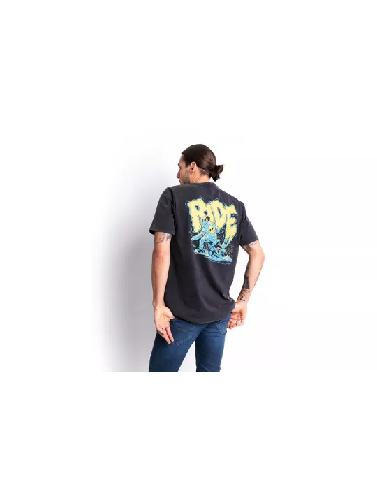 T-Shirt Moto Wolf Fade Out - John Doe