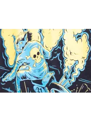 T-Shirt Moto Wolf Fade Out - John Doe