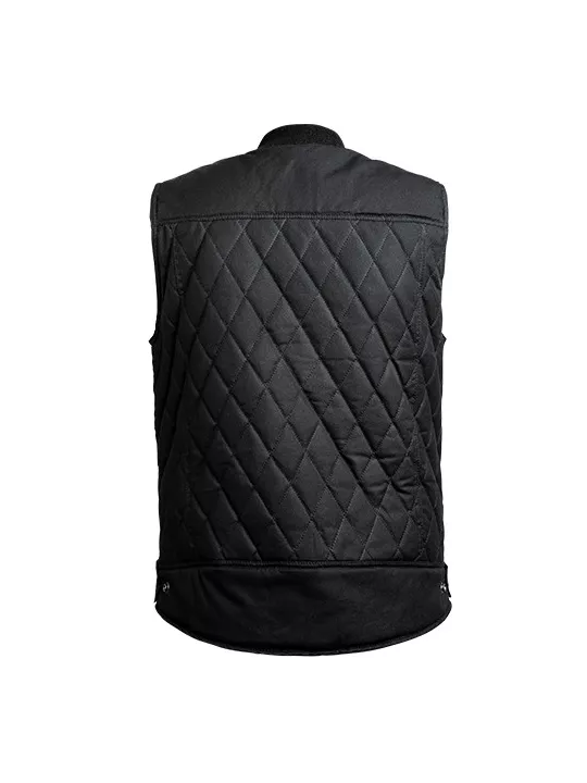 Veste Moto Ciré Sans Manche Lowride - John Doe
