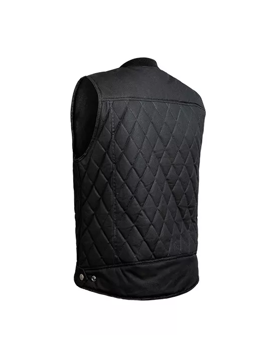 Veste Moto Ciré Sans Manche Lowride - John Doe