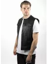Veste Moto Cuir Sans Manche Mc Outlaw - John Doe