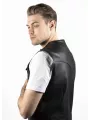 Veste Moto Cuir Sans Manche Mc Outlaw - John Doe