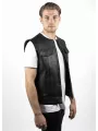 Veste Moto Cuir Sans Manche Mc Outlaw - John Doe