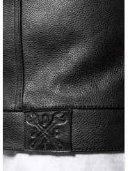 Veste Moto Cuir Sans Manche Mc Outlaw - John Doe
