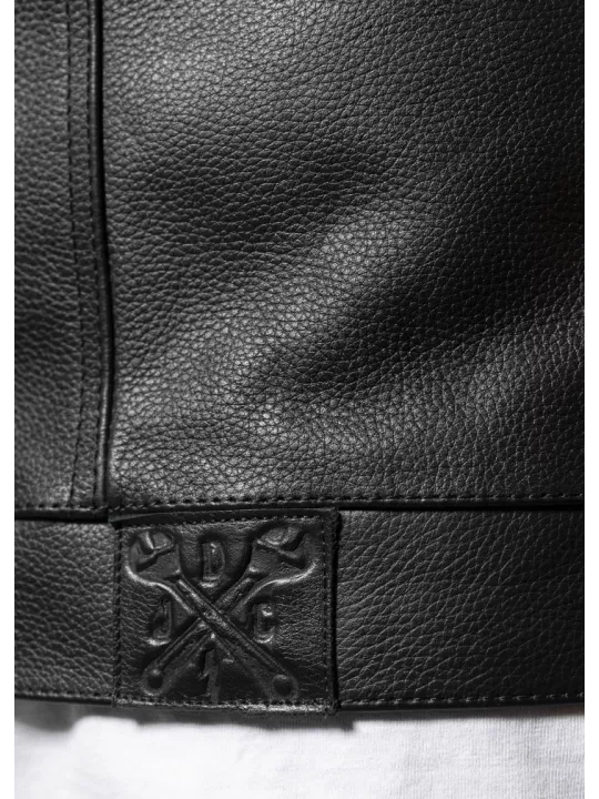 Mc Outlaw Leather Vest - John Doe