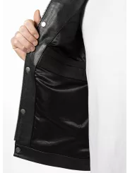 Veste Moto Cuir Sans Manche Mc Outlaw - John Doe