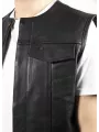 Veste Moto Cuir Sans Manche Mc Outlaw - John Doe