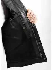 Veste Moto Cuir Sans Manche Mc Outlaw - John Doe