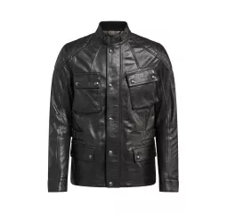 Cazadora Turner Jkt Cuir Negro Antiguo - Belstaff