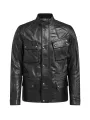 Cazadora Turner Jkt Cuir Negro Antiguo - Belstaff
