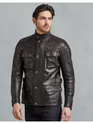 Cazadora Turner Jkt Cuir Negro Antiguo - Belstaff