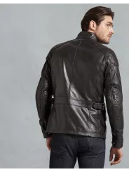 Cazadora Turner Jkt Cuir Negro Antiguo - Belstaff