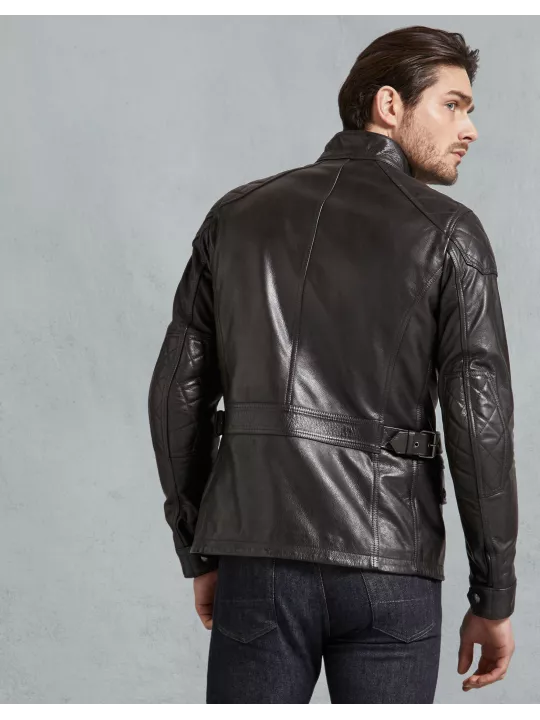 Cazadora Turner Jkt Cuir Negro Antiguo - Belstaff