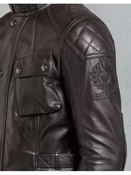 Cazadora Turner Jkt Cuir Negro Antiguo - Belstaff