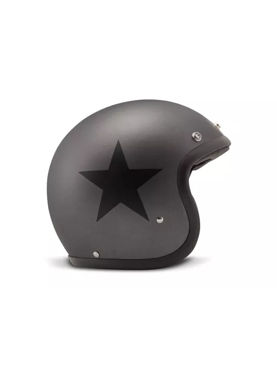 Casque Jet Vintage Star Grey - Dmd