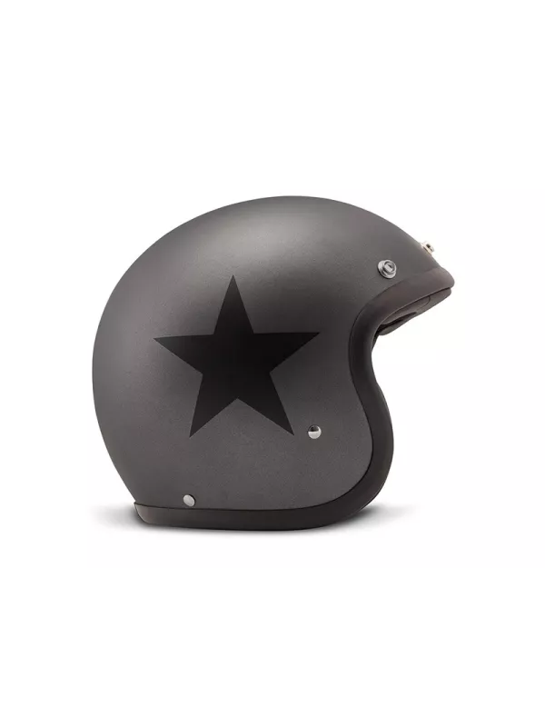 Casque Jet Vintage Star Grey - Dmd