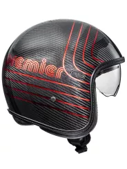 Casque Vintage Platinum Carbon Ex Red Chromed Bm - Premier