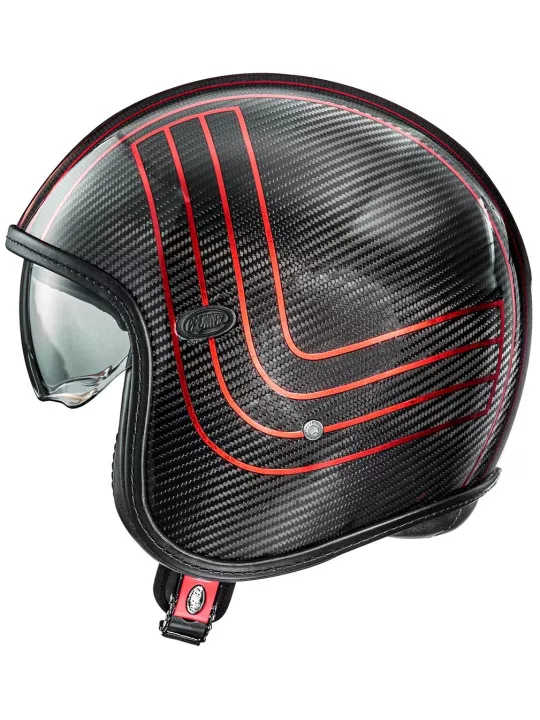 Casque Vintage Platinum Carbon Ex Red Chromed Bm - Premier