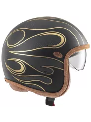 Casque Vintage Platinum Carbon Fr Gold Chromed Bm - Premier