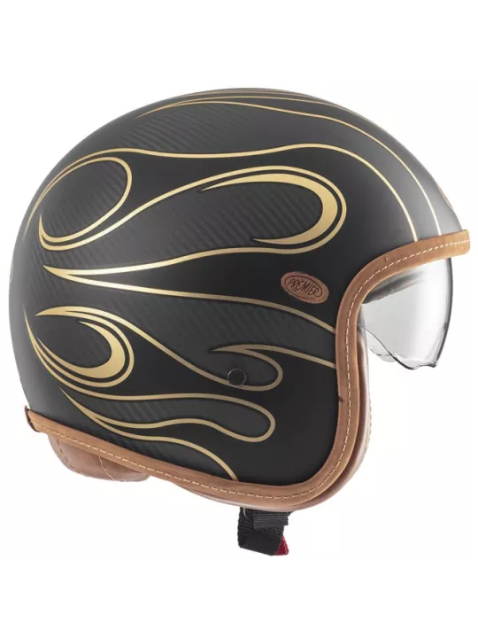 Casque Vintage Platinum Carbon Fr Gold Chromed Bm - Premier