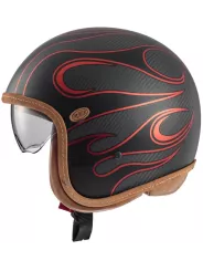 Helm Vintage Platinum Carbon Fr Red Chromed Bm - Premier