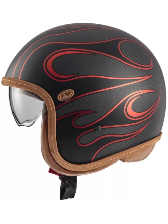 Helm Vintage Platinum Carbon Fr Red Chromed Bm - Premier