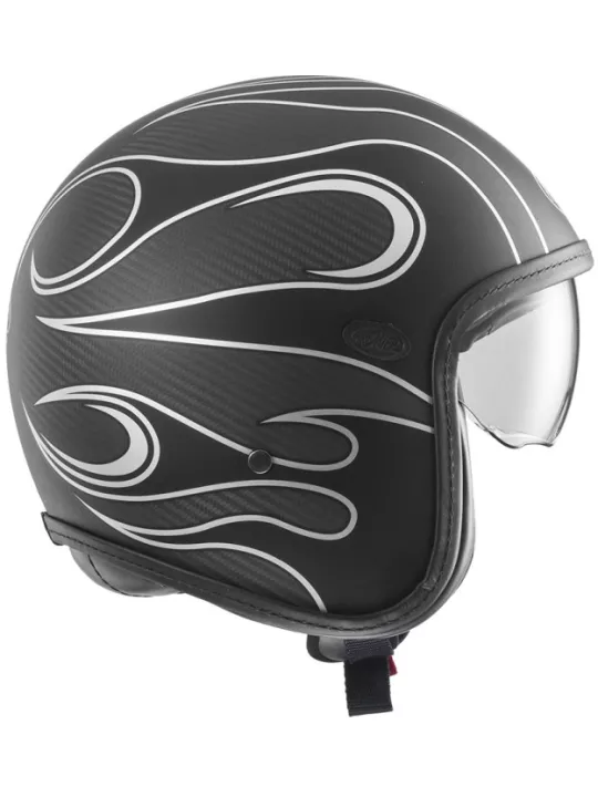 Casque Vintage Platinum Carbon Fr Silver Chromed Bm - Premier