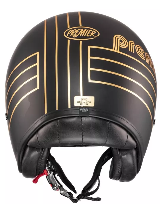 Vintage Ex Gold Chromed Bm Open Face Helmet - Premier