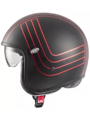 Casque Vintage Ex Red Chromed Bm - Premier