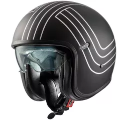 Vintage Ex Silver Chromed Bm Open Face Helmet - Premier