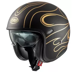 Vintage Fr Gold Chromed Bm Open Face Helmet - Premier