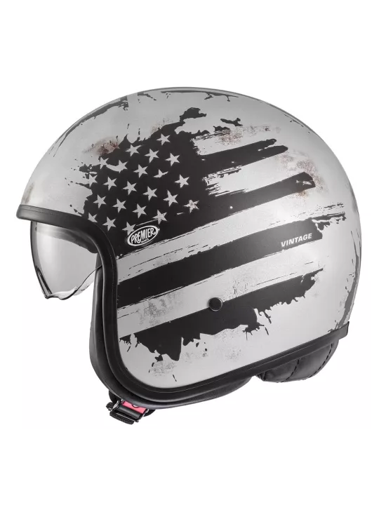 Casque Vintage Nt Old Style Silver Bm - Premier