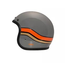 Vintage Sunset Crayon Grey Open Face Helmet - DMD