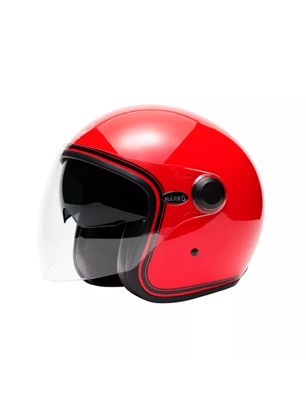 Marko Boreal Helm Rot Mit Streifen