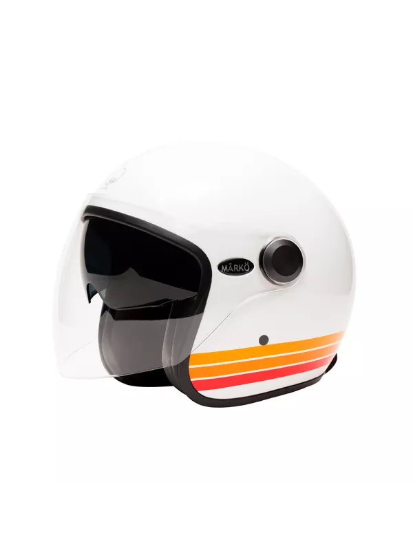 Marko bandas BOREAL casco blanco naranja "