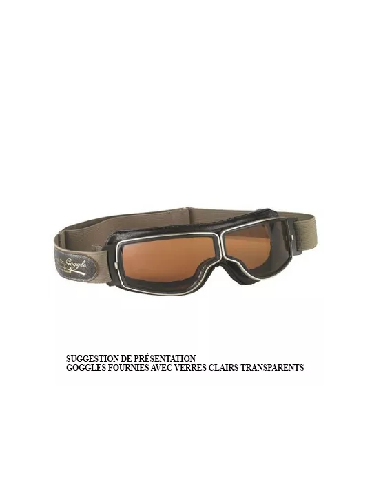 Masque Moto Goggle Aviator T1 - Leon Jeantet