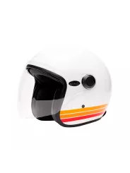 Casque Marko Boreal Blanc À  Bandes Orange