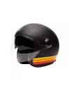 Casque Marko Boreal - Noir Mat À  Bandes Orange